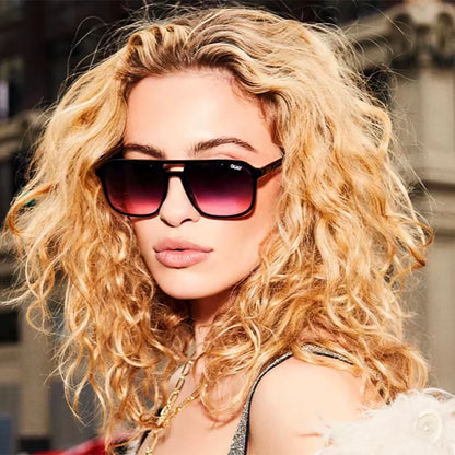 Quay on the Fly Sunglasses Brand Design Sunglasses Women Sun Glasses for Women Female Double Bridges Sunglasses Oculos Feminino