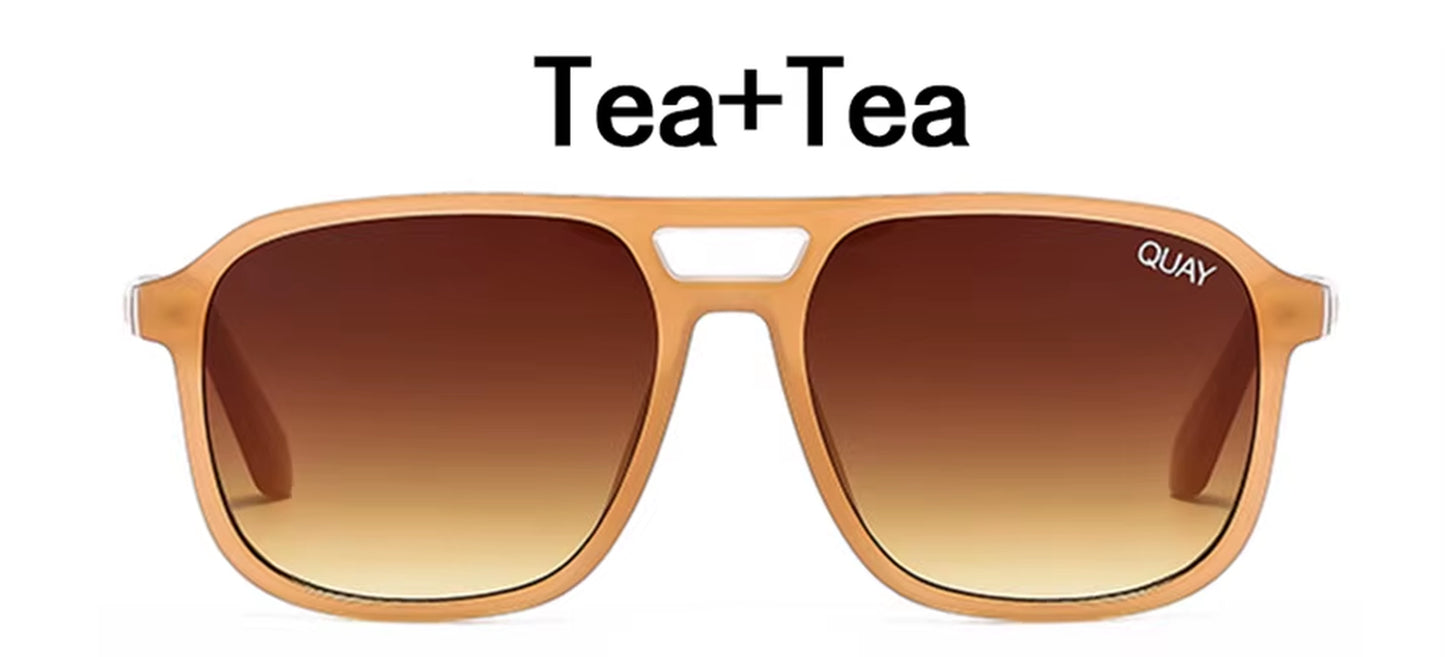 Quay on the Fly Sunglasses Brand Design Sunglasses Women Sun Glasses for Women Female Double Bridges Sunglasses Oculos Feminino