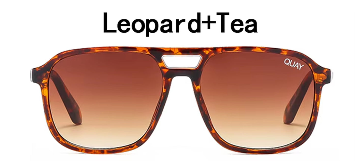 Quay on the Fly Sunglasses Brand Design Sunglasses Women Sun Glasses for Women Female Double Bridges Sunglasses Oculos Feminino