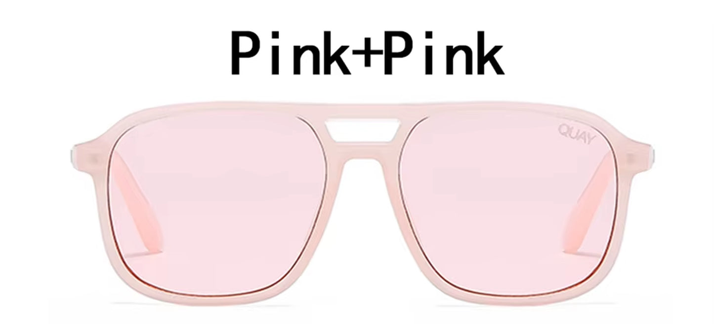 Quay on the Fly Sunglasses Brand Design Sunglasses Women Sun Glasses for Women Female Double Bridges Sunglasses Oculos Feminino