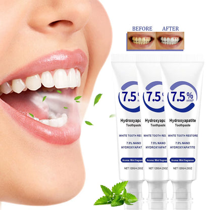 Hydroxyapatite Toothpaste,Hydroxyapatite Toothpaste for Enamel Protectionand Tooth Strengthening，Fluoride-Free Formula, Gentle M